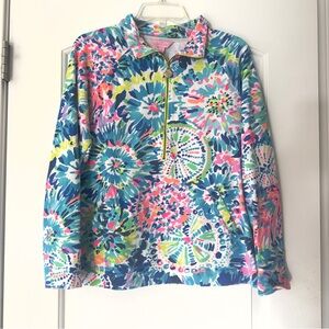 GUC Lilly Pulitzer Skipper Size Medium Multi Dive Tie Dye